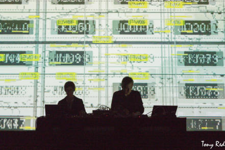 Marco Monfardini, Amelie Duchow, Schnitt, Memory Code, Live at LEV Festival 2018, Gijon Spain